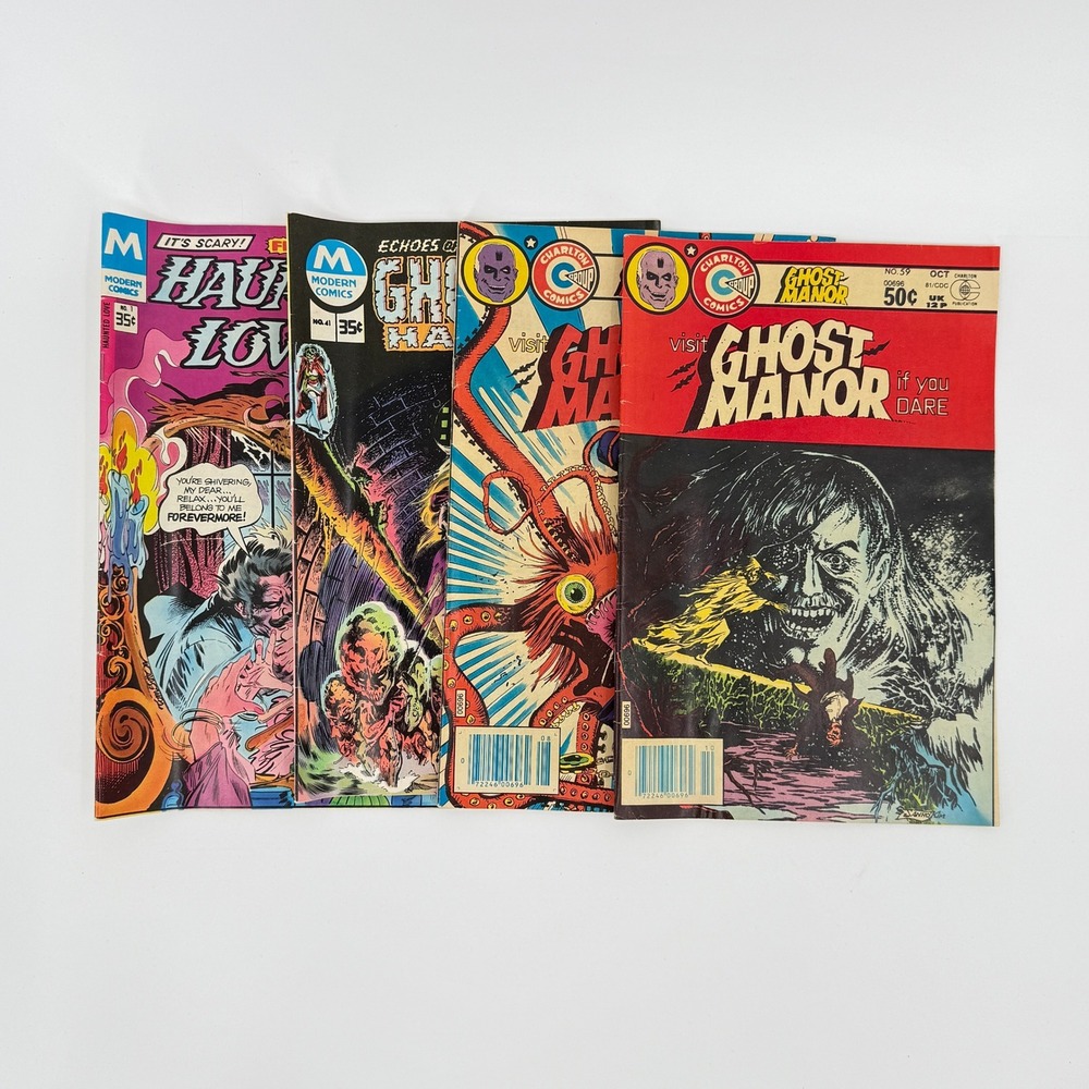 Modern Charlton Horror Lot Haunted Love #1 Ghostly Haunts #41 Ghost Manor #58-59